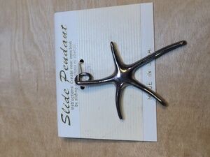 Sterling Silver Vintage Starfish Shaped Slide Pendant